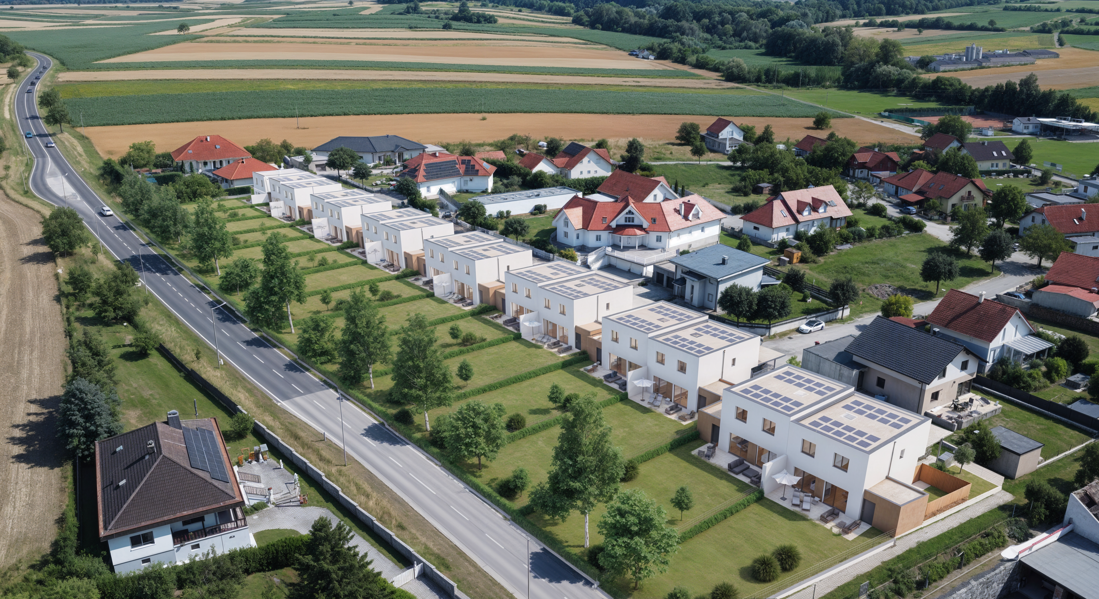 7 Doppelhäuser und 1 EFH Zemendorf / DH 13+14