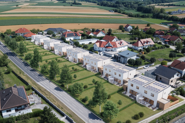 7 Doppelhäuser und 1 EFH Zemendorf / DH 1+2