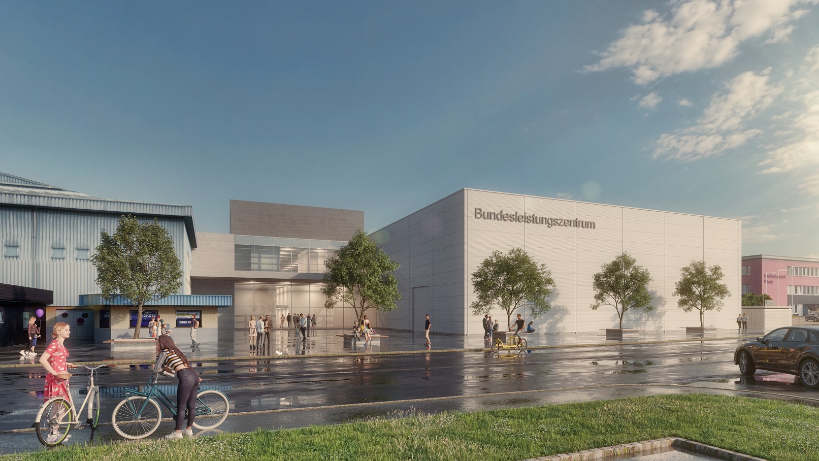 Funktionstrakt Bundesleistungszentrum Damen Eishockey