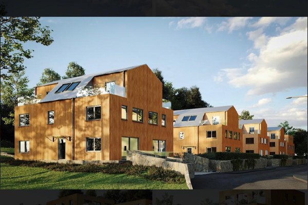 Neubau von Doppelhäusern